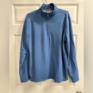 Weatherproof Vintage Men’s Blue Quarter Zip Pullover - Size Large - GUC